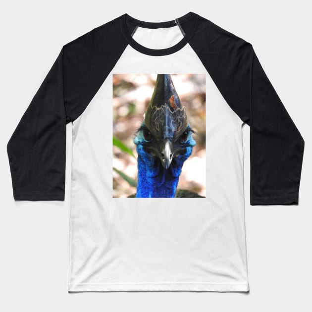 Cassowary Baseball T-Shirt by kirstybush